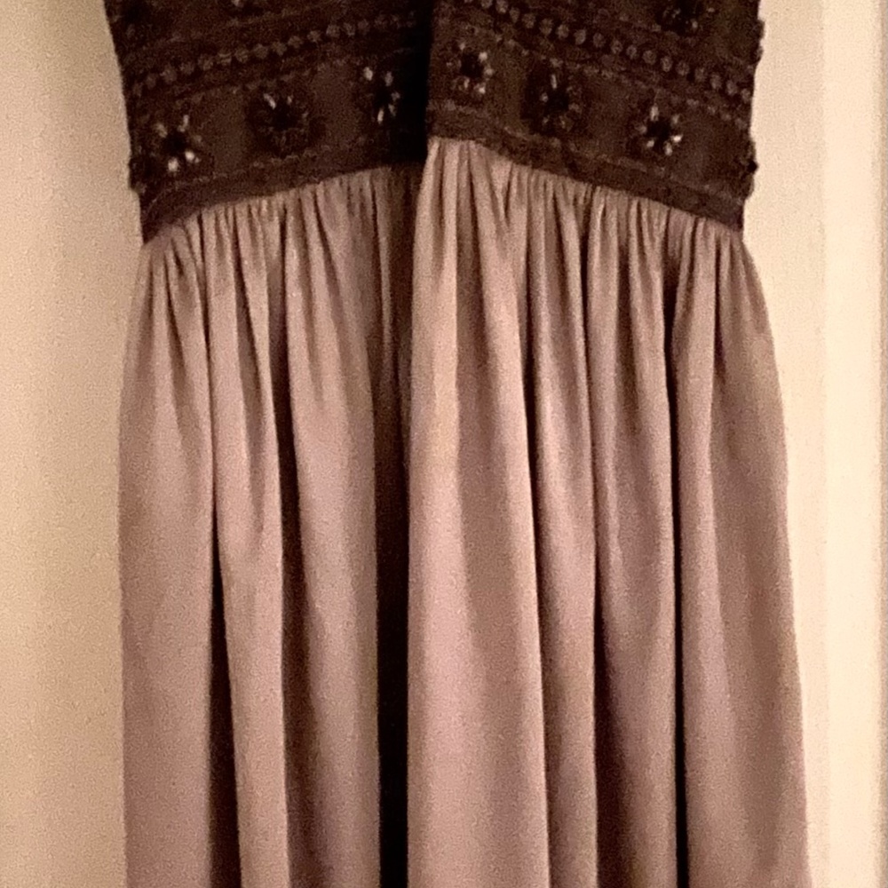 Ladies Dressy Halter Dress with Midriff Beading Detail -Size 4